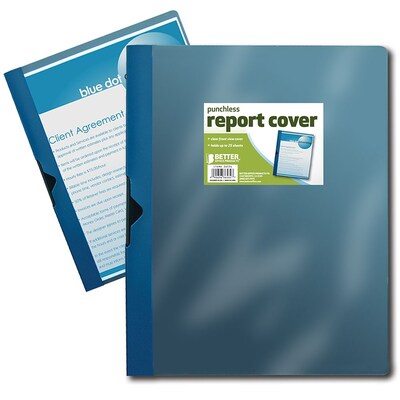 Better Office Products Non-Stick Poly Report Cover; 24/Pack