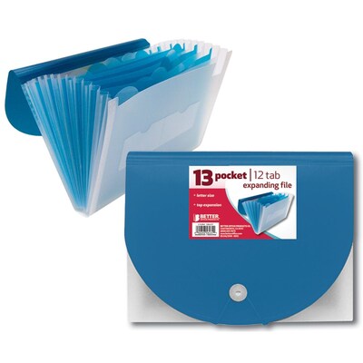 Better Office Products Pocket File 13"; 12/Pack (58431)