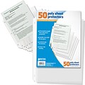 Better Office Products Poly Sheet Protectors;  8-1/2 x 11, 8/Pack