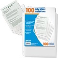 Better Office Products Letter Size Sheet Protector; 100 per Pack, Total of 6 Packs