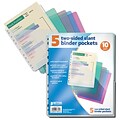 Better Office Products Slant Binder Pockets 5 Pack;  12/Pack