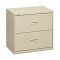 basyx® by Hon 400 19 1/4D 2 Drawer Lateral File, Putty