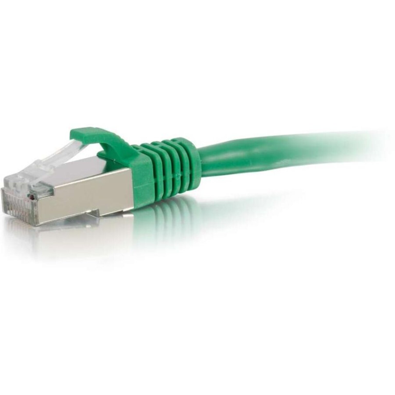 C2G ® 834 10 RJ-45 Male/Male Cat6 Snagless Shielded Ethernet Network Patch Cable, Green