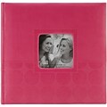 Pioneer™ 4 x 6 Embossed Leatherette 2-Up Book Bound Photo Album, Pink Circles