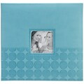 Pioneer™ 12 x 12 Embossed Postbound Scrapbook Album, Aqua Circles