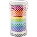 Doodlebug™ 1/4 Wash Tape Candy Stripe, Assorted, 6/Pack