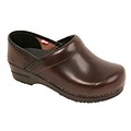 Sanita Footwear Leather Womens Professional Celina Clog Brown, 4.5 - 5 (457806W-03-35)