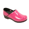 Sanita Footwear Leather Womens Professional San Flex Closed Back Fuschia Patent, 6.5 - 7 (457406W-79-37)