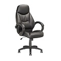 CorLiving Foam Back Covered Leatherette Computer and Desk Chair, Black (LOF-508-O)