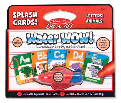 Melissa & Doug Sturdy Alphabet Splash Cards 9 x 8