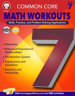Common Core Math Workouts Resource Book, Grade 7