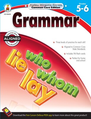 Grammar Workbook Kelley Wingate, Grades 5-6