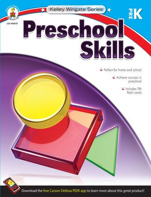 Preschool Skills Carson Dellosa Workbook