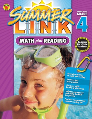 Math Plus Reading Workbook, Carson Dellosa Workbook Grades 3-4