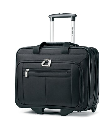 Samsonite Classic Business Laptop Rolling Briefcase, Black Fabric (43876-1041)