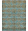 FeizyÂ® Qing Wool and Art Silk Pile Area Rug; Teal, 5' 6" x 8' 6"