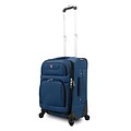 SwissGear® 20 Carry-On Spinner Upright Luggage Suitcase, Blue With Black Accent