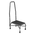 Drive Medical Heavy Duty Bariatric Footstool with Rubber Platform; With Handrail