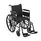 Drive Medical Cruiser III Wheelchair with Flip Back Removable Arms, Full Arms, Footrest, 20"
