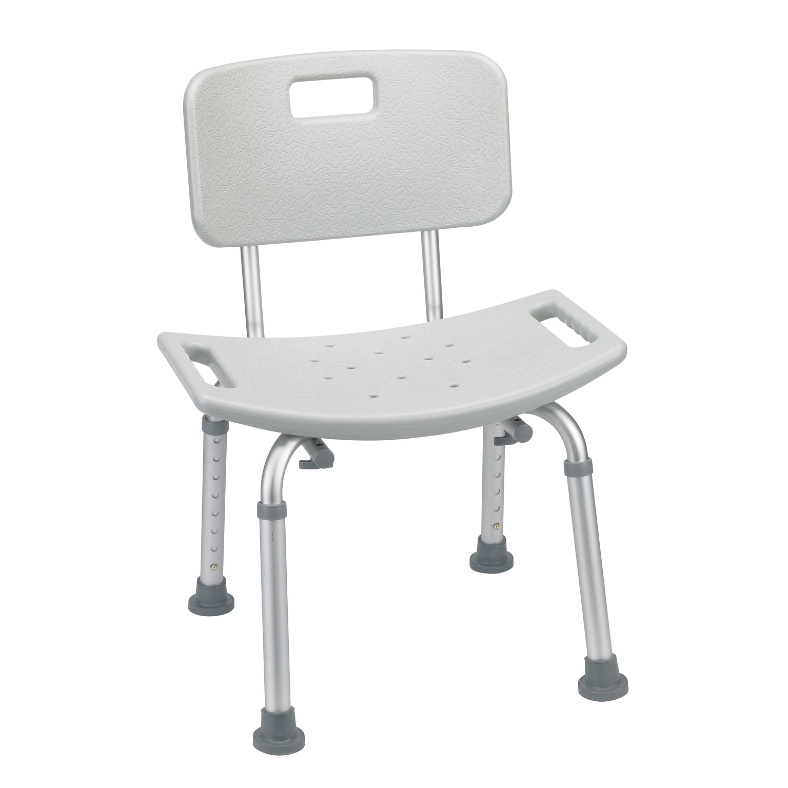Drive Medical Bathroom Safety Shower Tub Bench Chair, With Back, Grey