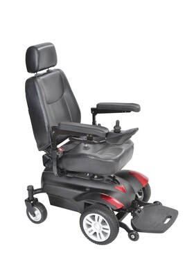 Drive Medical Titan Front Wheel Power Wheelchair; 18 Vented Captains Seat
