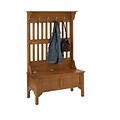 Home Styles 64 Solid Asian Hardwood Hall Tree & Storage Bench