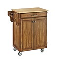 Home Styles 35.5 Solid Hardwood and Engineered Wood Create-a-Cart Cuisine Cart
