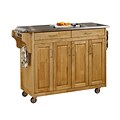 Home Styles Hardwood Cabinet Kitchen Cart