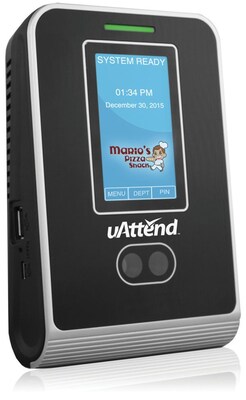 uAttend MN2000SC Cloud-Connected Facial Recognition Time Clock (LAN)