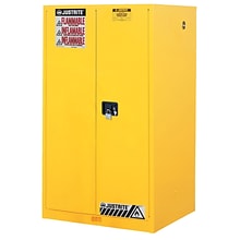 Justrite® Sure-Grip® Ex Flammable Safety Cabinet With 2 Self Close Doors, Yellow (400-894520)