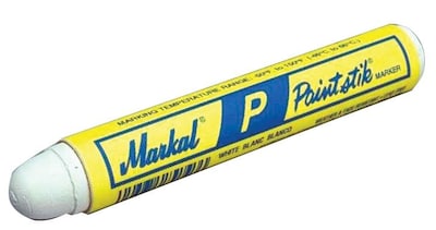 Markal® Paintstik® 4 3/4 x 11/16 F Marker; Fluorescent Green