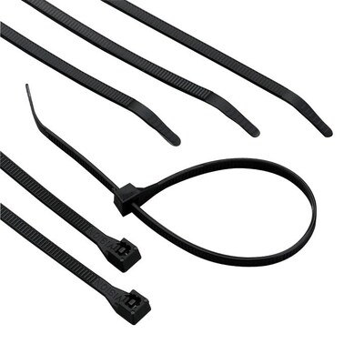 Gardner Bender® 8 Standard Cable Ties, UV Black, 1000/Box