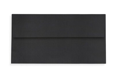 LUX Slimline Invitation Envelopes (3 7/8 x 8 7/8) 50/Box, Midnight Black (LUX-72973-B-50)