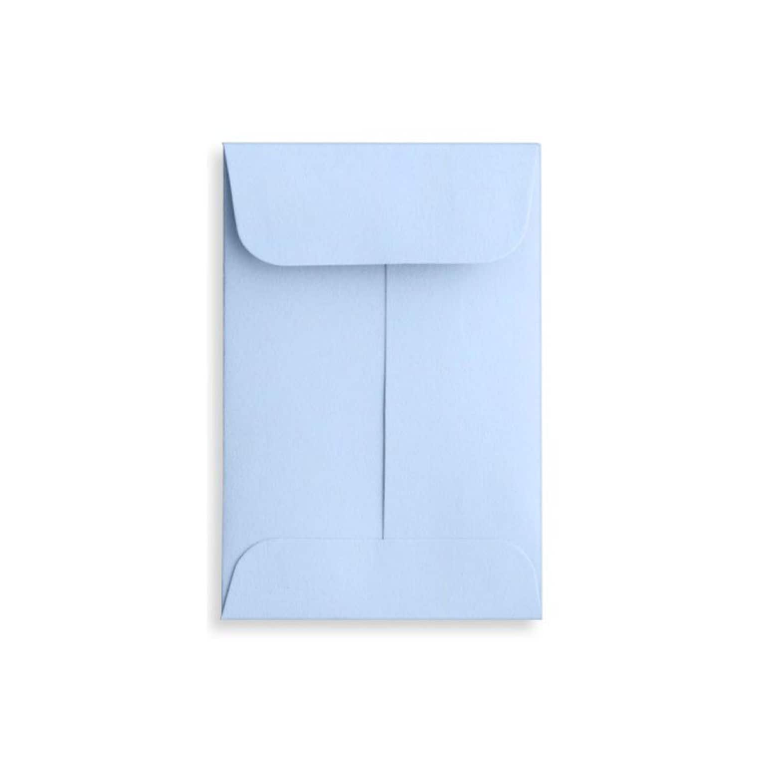 LUX #1 Coin Envelopes (2 1/4 x 3 1/2) 500/Box, Baby Blue (LUX-1CO-13-500)