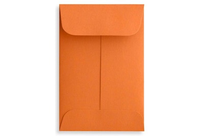 LUX #1 Coin Envelopes (2 1/4 x 3 1/2) 1000/Box, Mandarin (LUX-1CO-11-1000)