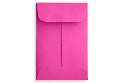 LUX #1 Coin Envelopes (2 1/4 x 3 1/2) 250/Box, Magenta (LUX-1CO-10-250)