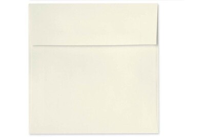70 lb 5 3/4 x 5 3/4 Peel & Press Square Envelopes, Natural, 50/Pack