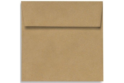 70 lb 4 x 4 Peel & Press Square Envelopes, Grocery Bag Brown, 500/Box