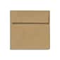 70 lb 4" x 4" Peel & Press Square Envelopes, Grocery Bag Brown, 500/Box