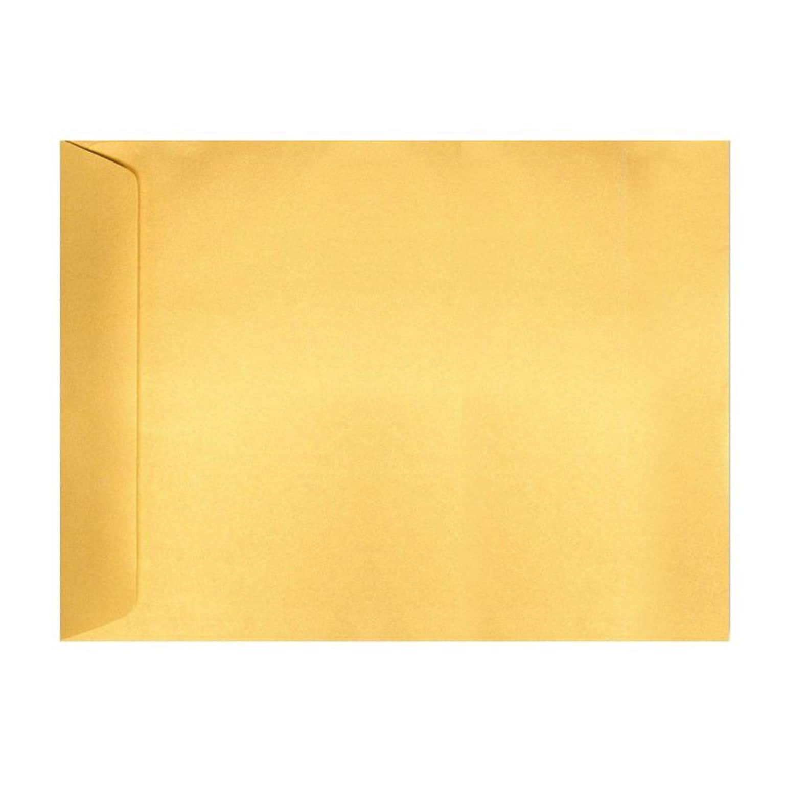 LUX 9 x 12 Open End Envelopes, 50/Box, Gold Metallic (4894-07-50)