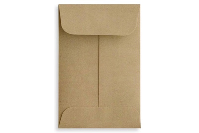 LUX #1 Coin Envelopes (2 1/4 x 3 1/2) 50/Box, Grocery Bag (1COGB-50)
