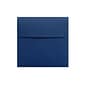 80 lb 6 1/4" x 6 1/4" Peel & Press Square Envelopes, Navy Blue, 50/Pack