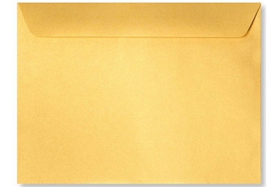 LUX 6 x 9 Booklet Envelopes 50/Box) 50/Box, Gold Metallic (4820-07-50)