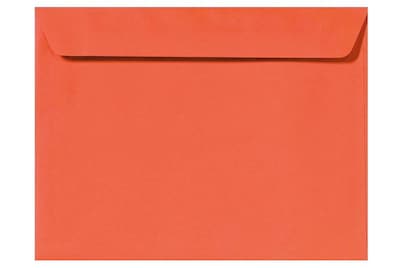LUX 9 x 12 Booklet Envelopes 500/Box) 50/Box, Tangerine (LUX-4899-112-50)