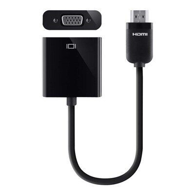 Belkin® HDMI/VGA + 3.5mm Audio Adapter; Black