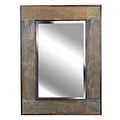 Kenroy Home White River Wall Mirror, Natural Slate Finish
