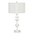 Kenroy Home Claiborne Table Lamp, White Gloss Finish