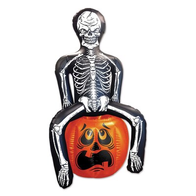 Beistle 3 11 1/2 x 25 1/2 Inflatable Skeleton Party Pooper Cooler
