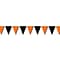 Beistle 17 x 30 Halloween Outdoor Pennant Banner; Orange/Black, 2/Pack