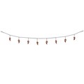 Beistle 10 Pirate Skull Garland; Red/Black